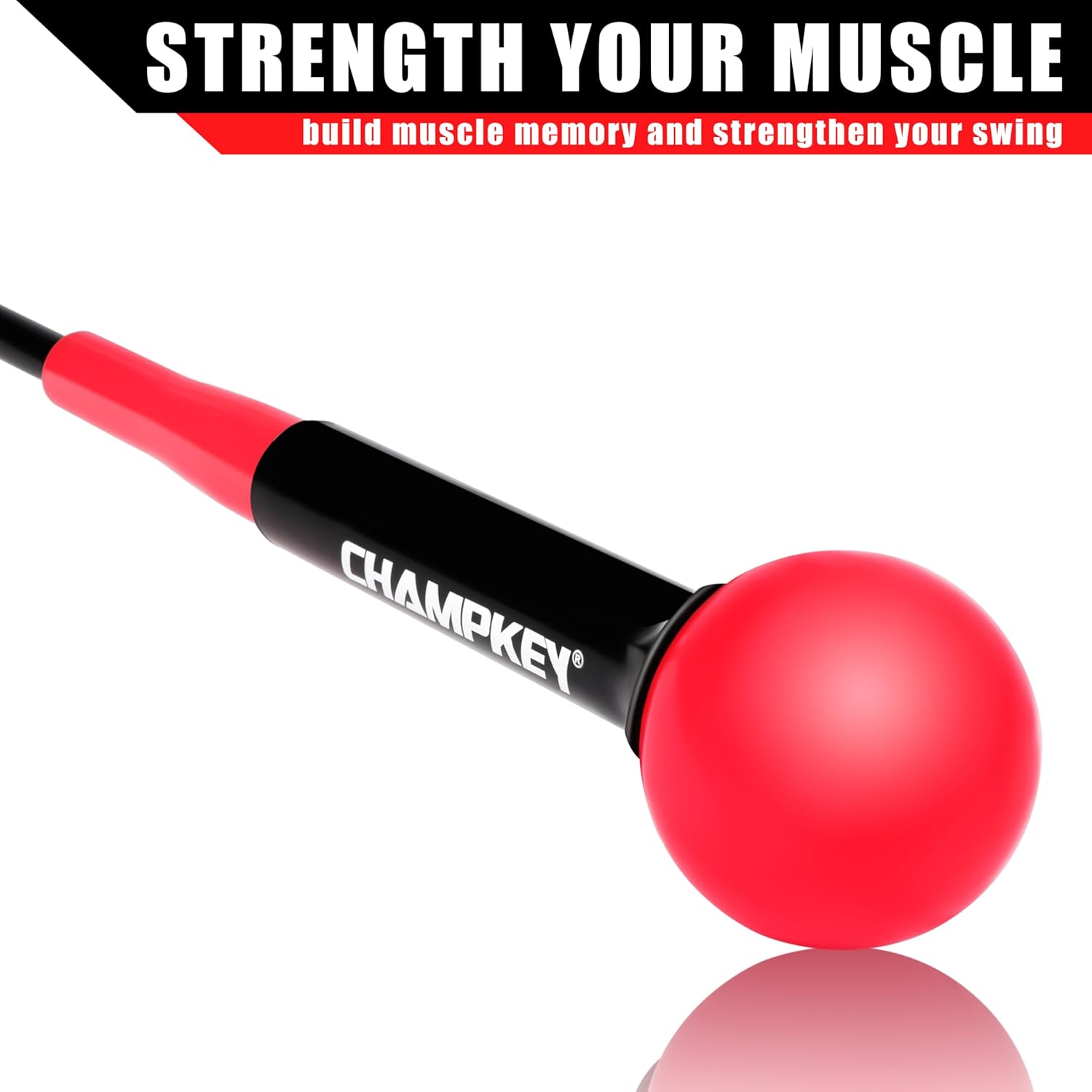 CHAMPKEY Golf Swing Trainer - Tempo & Flexibility Training Aids Warm-Up Stick Ideal for Golf Indoor & Outdoor Practice